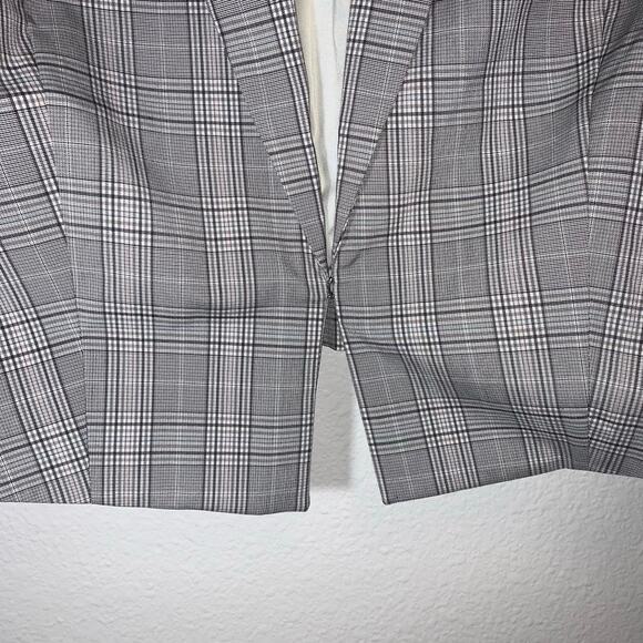 NWT Eloquii Plaid Cropped Blazer - Picture 5 of 10